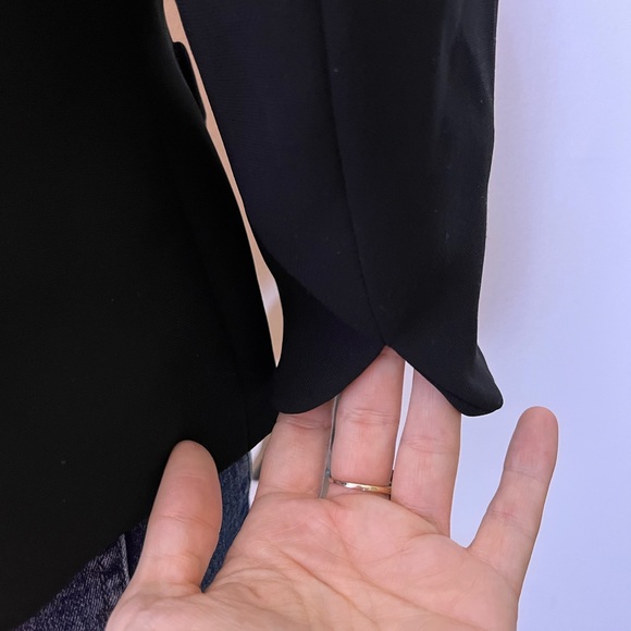 Tahari 3/4 Sleeve Tie Front, Cowl Neck Girly Blazer Jacket - super unique - Picture 2 of 8